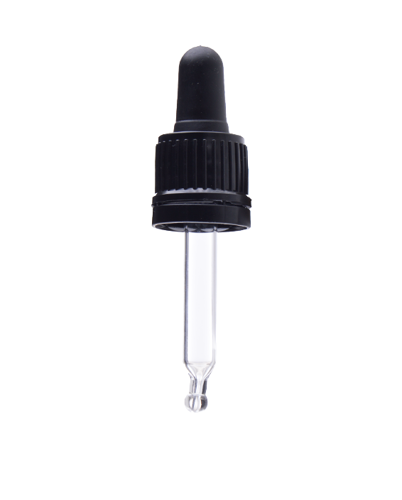 Pipette Cap Black 18mm Neck