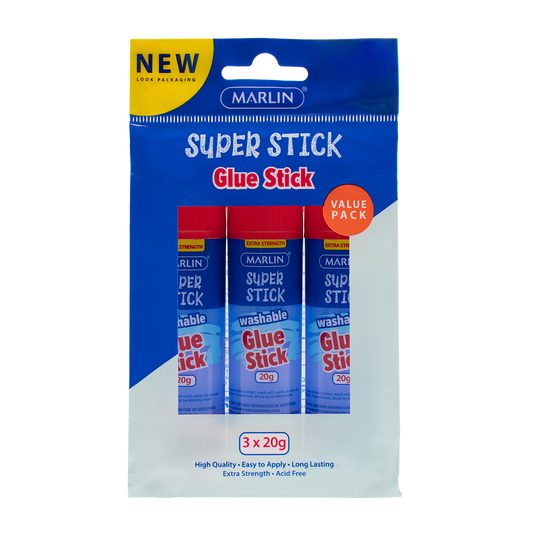 Marlin glue stick non-toxic 20g 3 VALUE PACK (SM133)