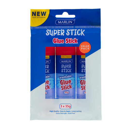 Marlin glue stick non-toxic 35g 3 VALUE PACK  (SM134)