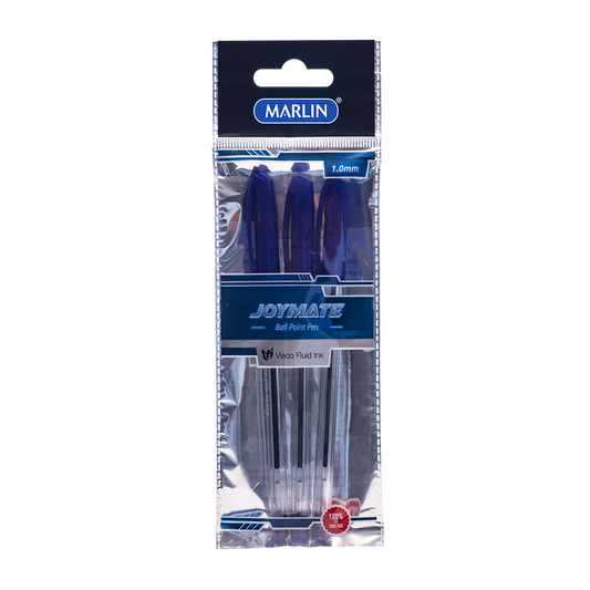 Marlin Joymate Transparent Medium Pens 3'S Blue  (Sm69)