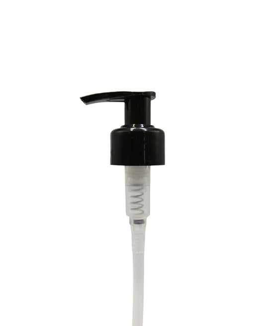 Lotion Pump Dispenser Black Smooth 28mm Neck