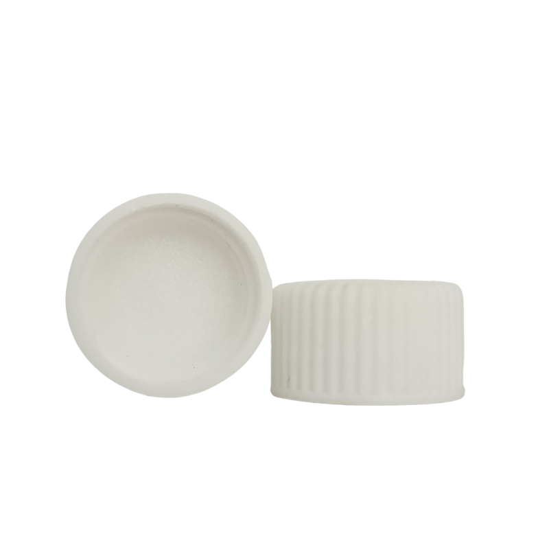 Screw Cap White For Glass Bottles With 18mm Neck