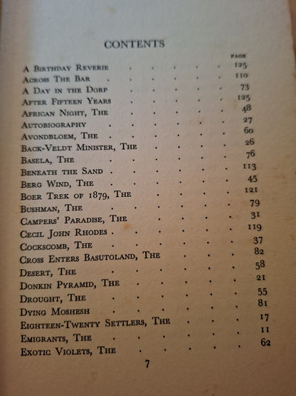 The Voice of the Veldt – Poems of South Africa (1930, Signed Copy) (Second Hand)