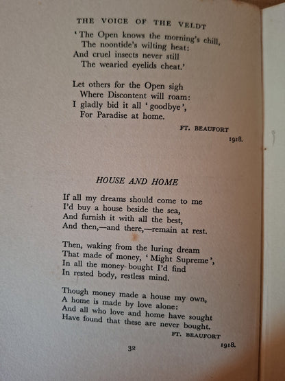 The Voice of the Veldt – Poems of South Africa (1930, Signed Copy) (Second Hand)