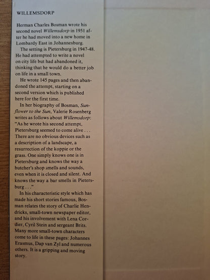Willemsdorp – Herman Charles Bosman