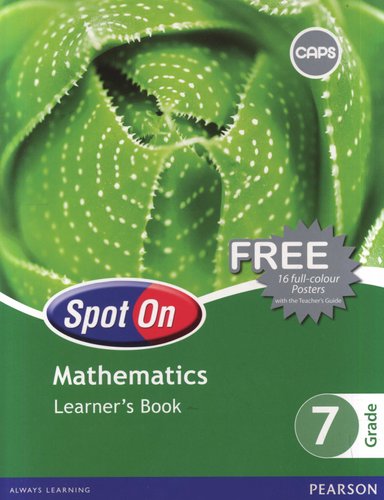 Spot On Mathematics Grade 7 LB ISBN/SKU: 9780796236456