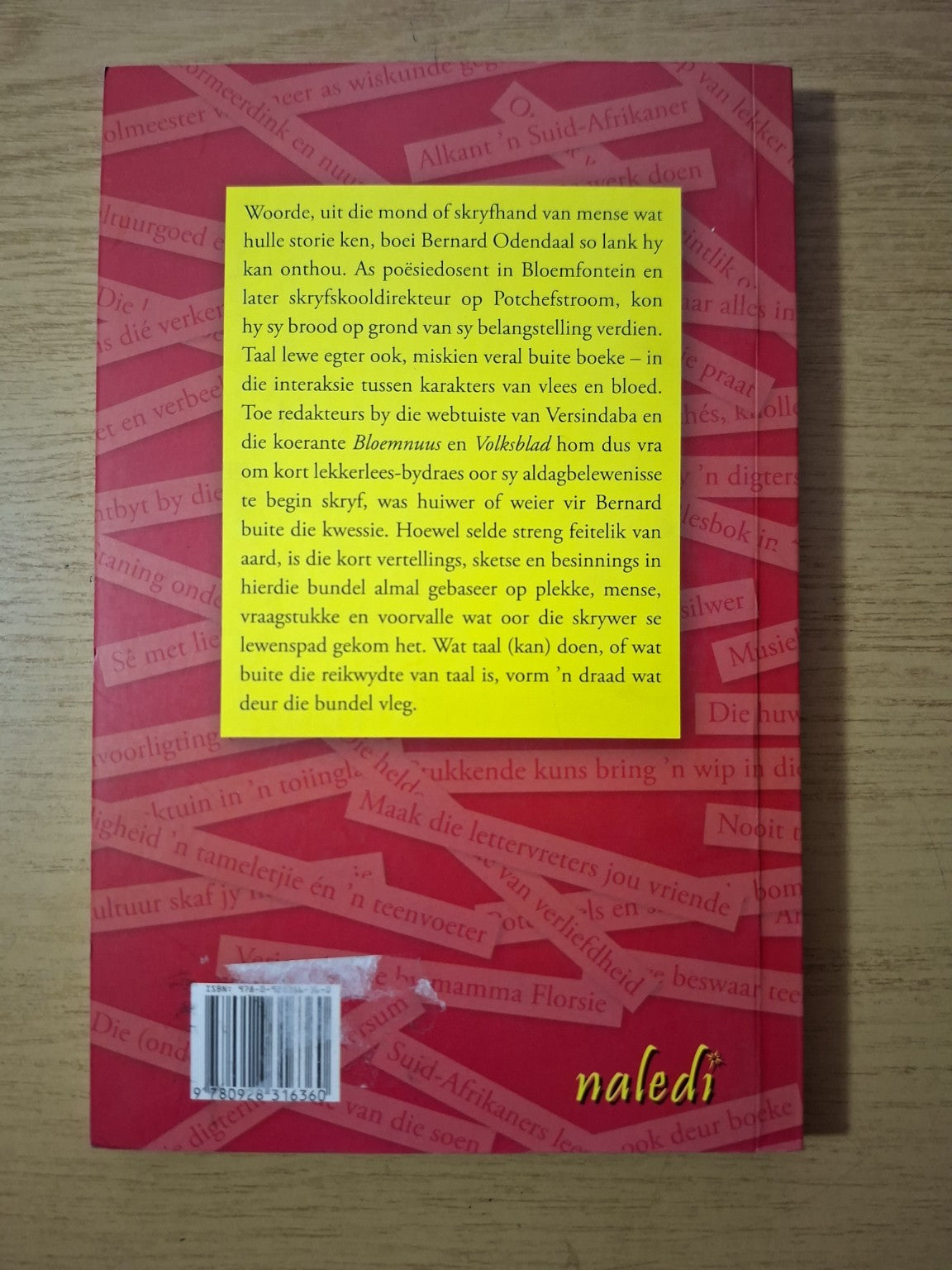 Woordes hul storie sien ken – Bernard Odendaal – Second Hand