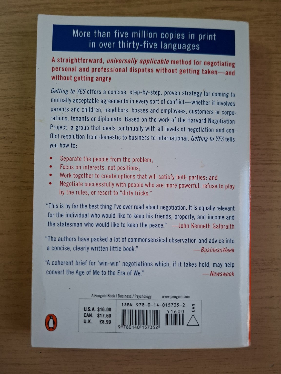 Getting to Yes – Second Hand