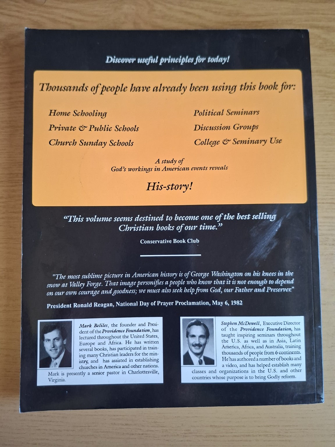 America’s Providential History – Second Hand