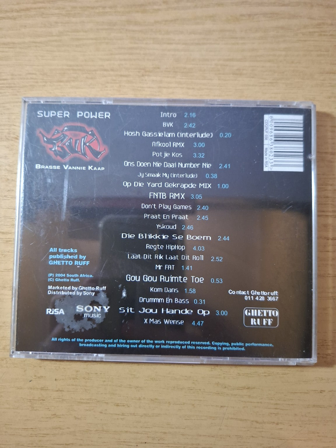 Ruk – Super Power: Brasse Vannie Kaap (CD) – Second Hand