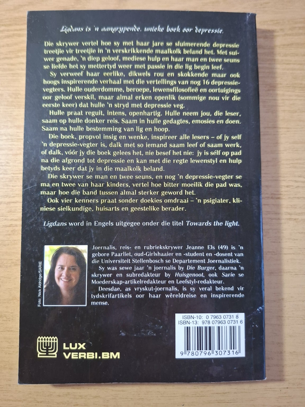 Ligdans: Depressie-vegters se Verhale van Hoop – Jeanne Els (Second Hand)