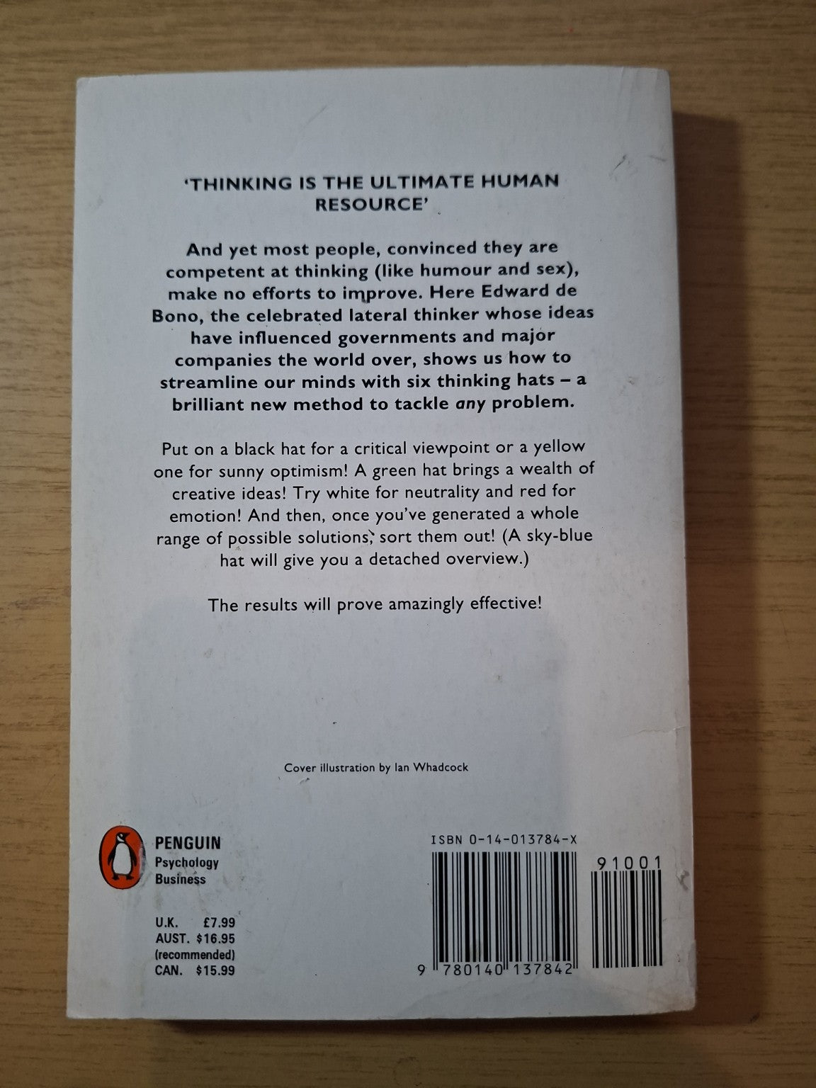 Six Thinking Hats – Edward de Bono (Second Hand)