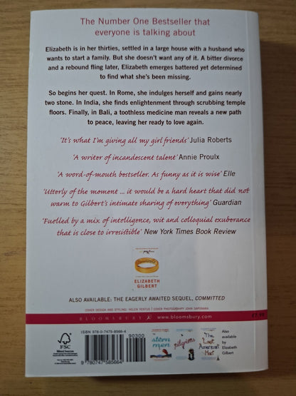 Eat Pray Love – Elizabeth Gilbert (Second Hand)