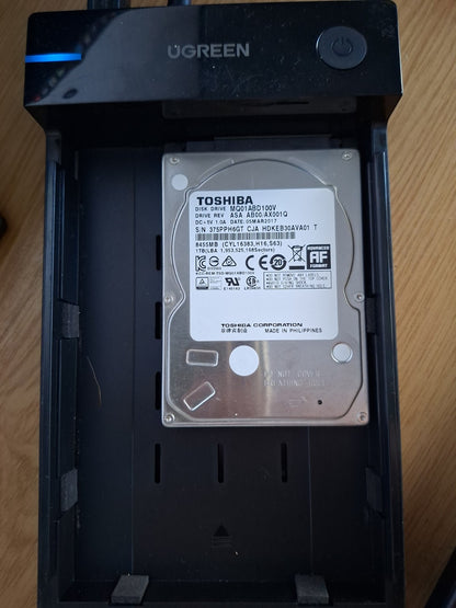 Toshiba 1TB 2.5" SATA Laptop Hard Drive – Second Hand