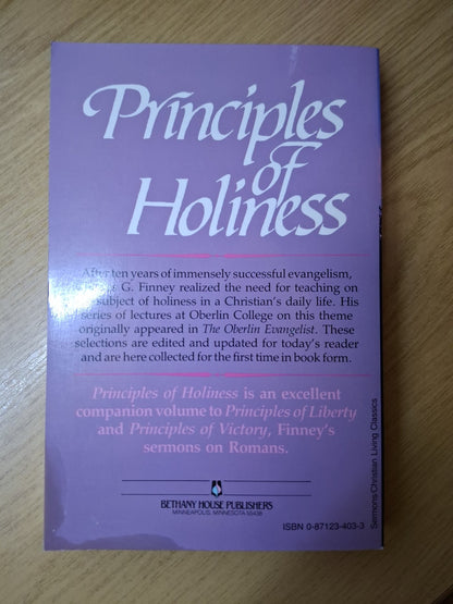 Principles of Holiness – Charles G. Finney (Second Hand)