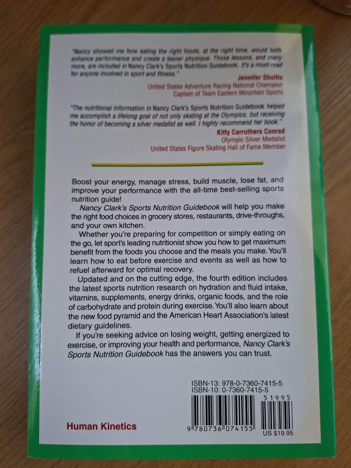 Nancy Clark’s Sports Nutrition Guidebook (Fourth Edition) – Nancy Clark (Second Hand)