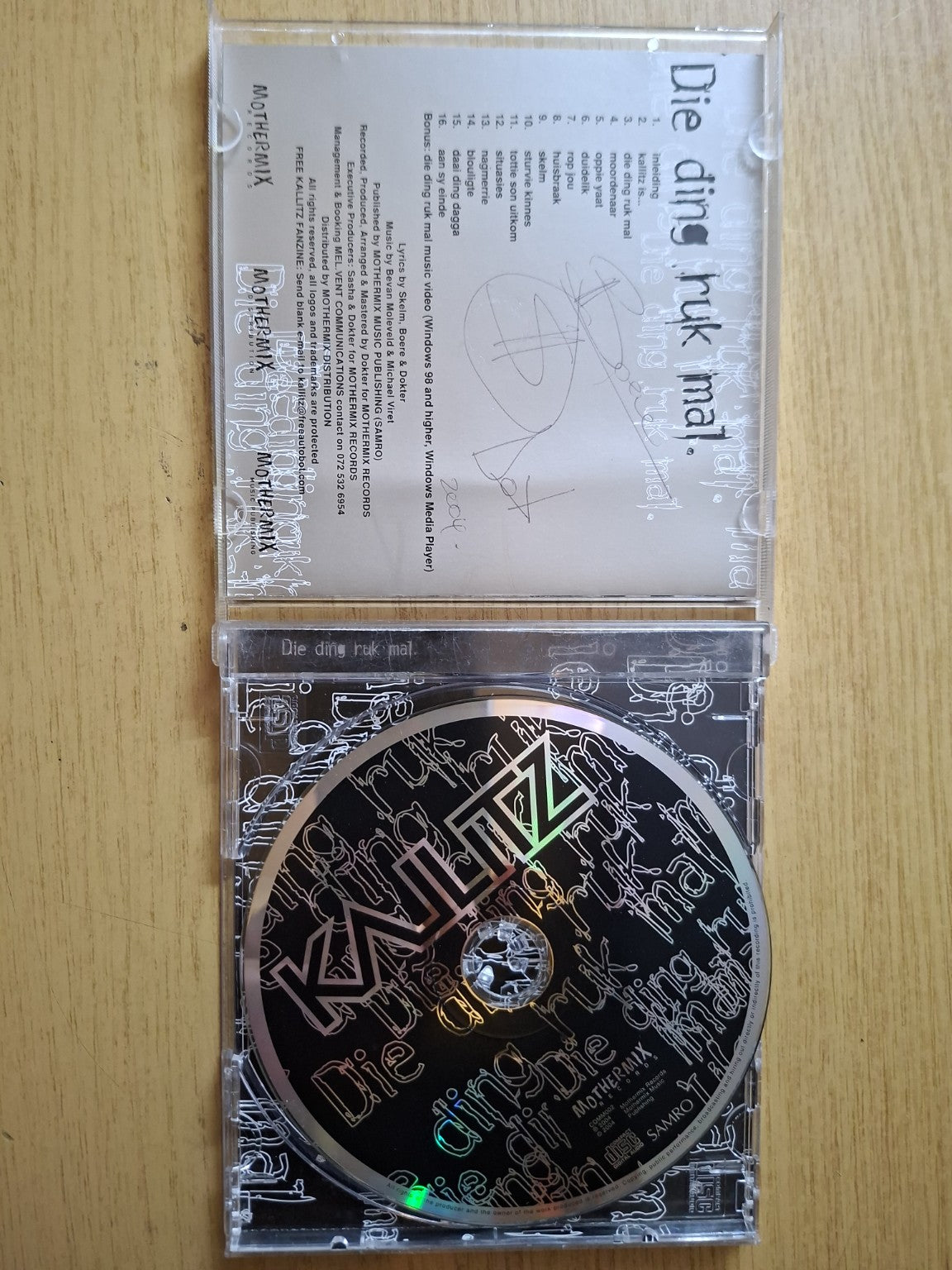 Kallitz – Die Ding Ruk Mal (Second Hand CD)