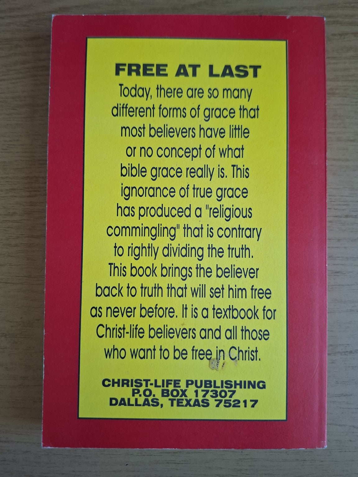 Free at Last (Second Hand Book)