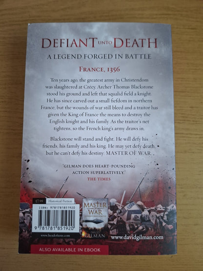 Defiant Unto Death (Second Hand Book)