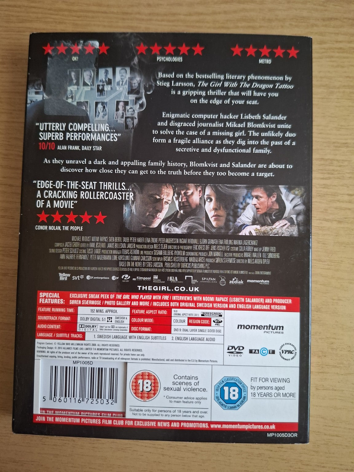 The Girl with the Dragon Tattoo Trilogy (Second Hand)