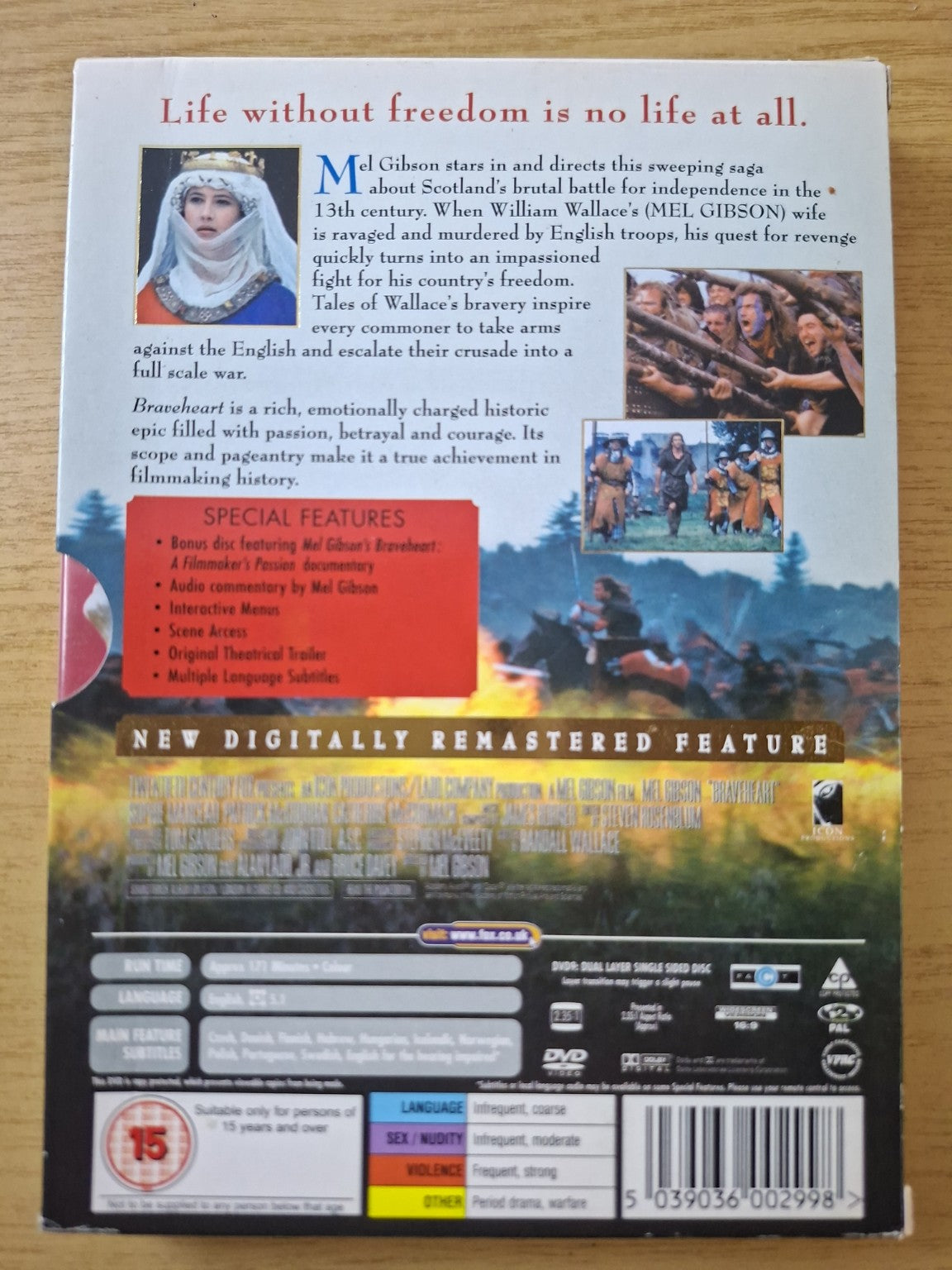 Braveheart DVD (Second Hand)