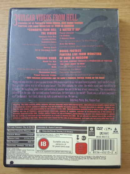 Pantera – 3 Vulgar Videos From Hell (Second Hand)