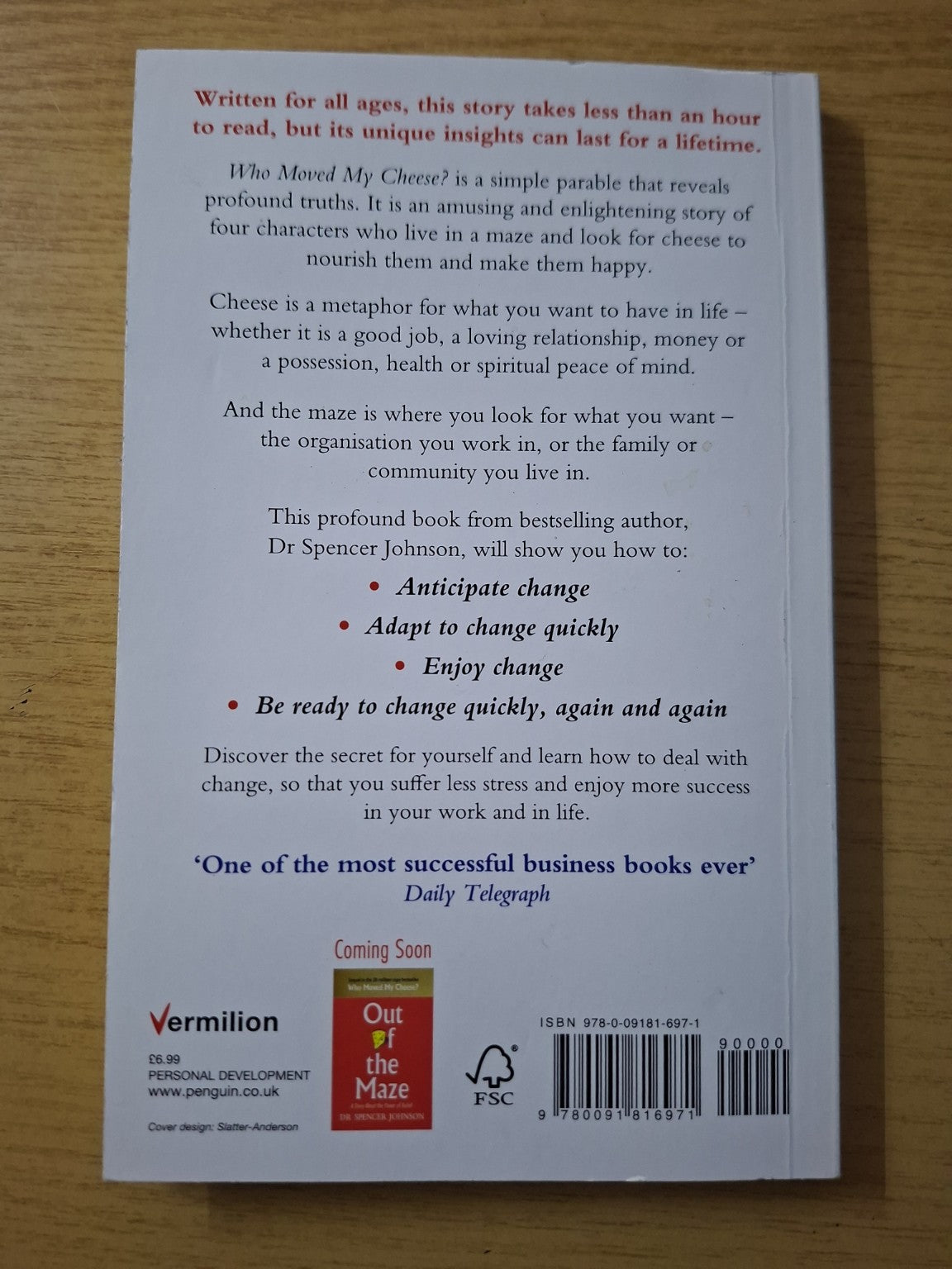 Who Moved My Cheese? (Second Hand)